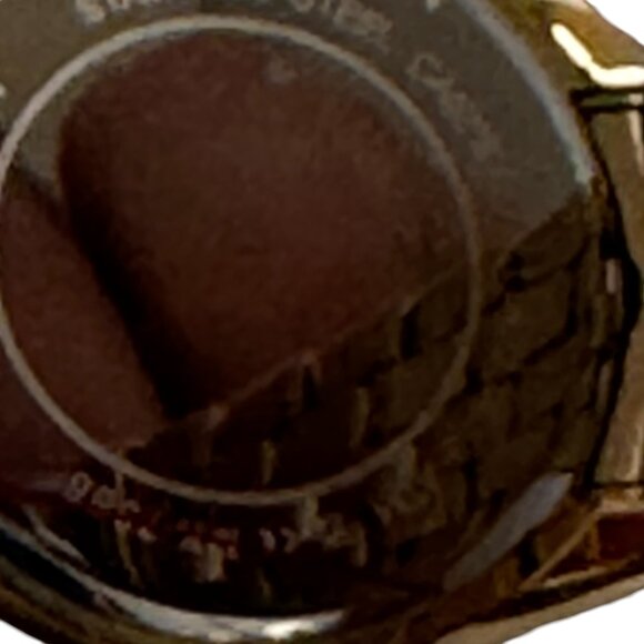 Michael Kors Mini Pilot Pave Quartz Gold Dial Ladies Watch MK7366 with Box - Picture 9 of 12